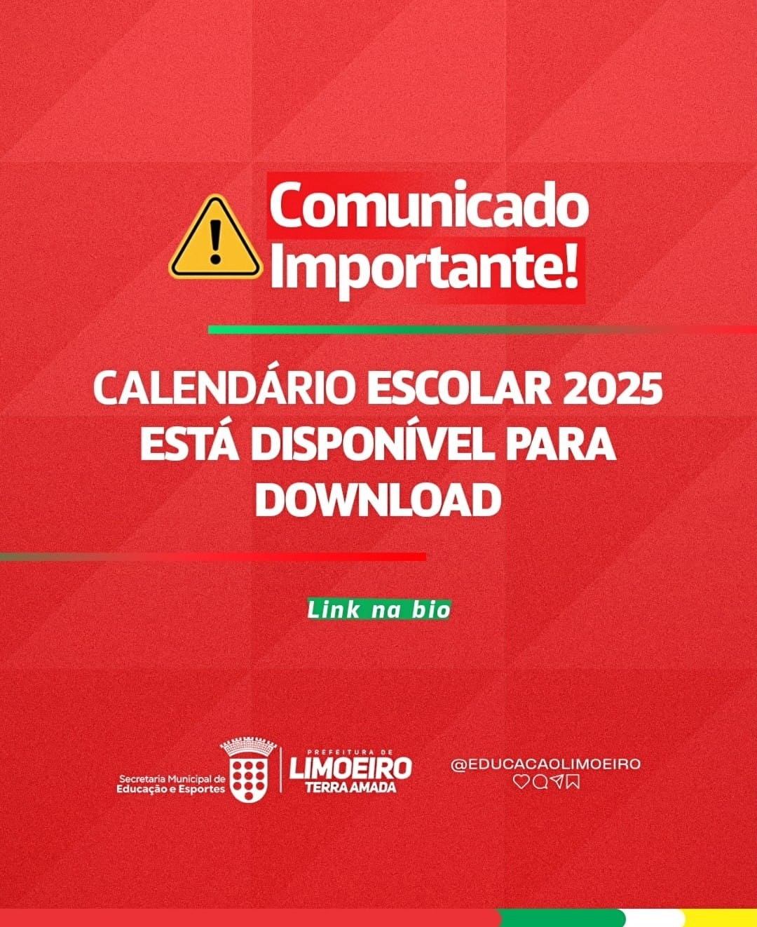 “Prefeitura de Limoeiro Divulga Calendário Escolar de 2025 para Educação Infantil, Fundamental e EJA”